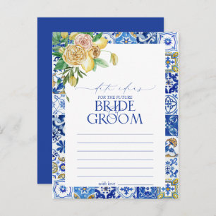 Elegant Mediterranean Lemon Floral Date Idees Briefkaart