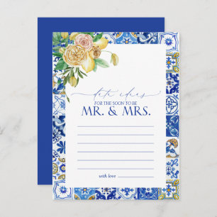 Elegant Mediterranean Lemon Floral Date Idees Briefkaart