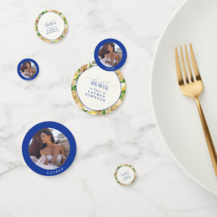 Elegant Mediterranean Lemon Floral Vrijgezellenfee Confetti