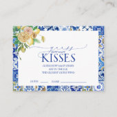 Elegant Mediterranean Lemon Vrijgezellenfeest Game Informatiekaartje (Voorkant)