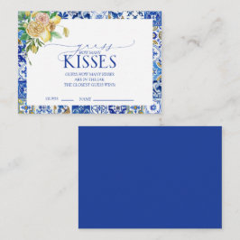 Elegant Mediterranean Lemon Vrijgezellenfeest Game Informatiekaartje