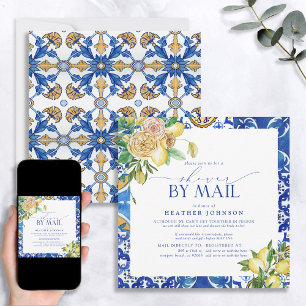 Elegant Mediterranean Lemon Vrijgezellenfeest Mail Kaart