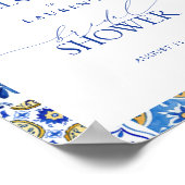 Elegant Mediterranean Lemon Vrijgezellenfeest Welk Poster (Hoek)