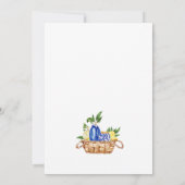 Elegant Mediterranean Lemons Wedding Invitation Kaart (Achterkant)