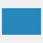 Elegant medium blauw Minimalistisch en chic Inpakpapier Vel (Voorkant)