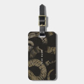 Elegant Medusa Snakes Art | Douanenaam, adres Bagagelabel (Voorkant verticaal)