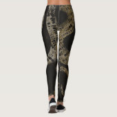 Elegant Medusa Snakes Luxury Art Leggings (Achterkant)