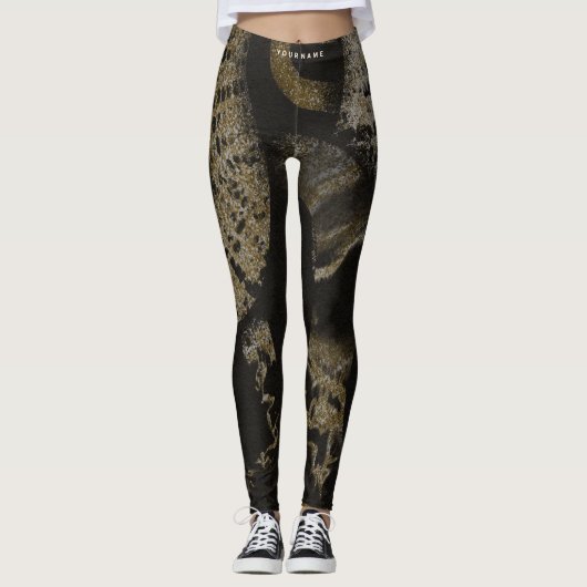 Elegant Medusa Snakes Luxury Art Leggings (Voorkant)