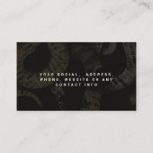 Elegant Medusa Snakes Luxury Art Visitekaartje (Achterkant)