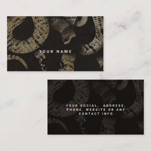 Elegant Medusa Snakes Luxury Art Visitekaartje (Voorkant / Achterkant)