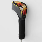Elegant meerkleurig gekookt Iris Germanica Golfheadcover (Schuin)