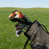 Elegant meerkleurig gekookt Iris Germanica Golfheadcover (Insitu)