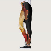Elegant meerkleurig gekookt Iris Germanica Leggings (Links)