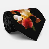 Elegant meerkleurig gekookt Iris Germanica Stropdas (Opgerold)