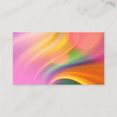 Elegant meerkleurig roze acrylverf visitekaartje (Achterkant)