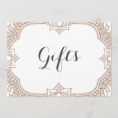 Elegant Mehndi Gifts Sign (Voorkant)