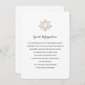 Elegant Mehndi Insert-kaarten Informatiekaartje (Voorkant / Achterkant)