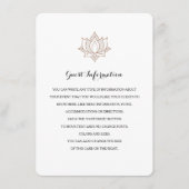 Elegant Mehndi Insert-kaarten Informatiekaartje (Voorkant)