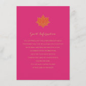 Elegant Mehndi Insert-kaarten Informatiekaartje (Voorkant)