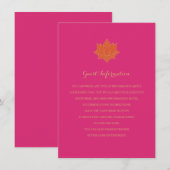 Elegant Mehndi Insert-kaarten Informatiekaartje (Voorkant / Achterkant)