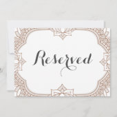 Elegant Mehndi Reserved Sign (Voorkant)