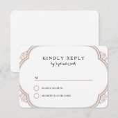 Elegant Mehndi rsvp (Voorkant / Achterkant)