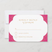 Elegant Mehndi rsvp Kaartje (Voorkant)