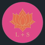 Elegant Mehndi Wedding Classic Round Sticker<br><div class="desc">Henna inspireerde het huwelijksontwerp in roze,  oranje en goud. Voor passende rsvp kaarten,  nodigt,  voegt de tussenvoegsels,  de post en andere passende punten toe klikken hieronder de verbinding om het volledige Collectie te uitzichten Elegant Mehndi.</div>