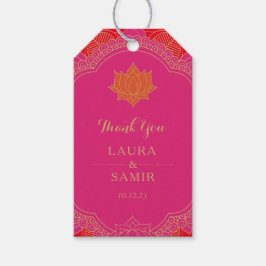 Elegant Mehndi Wedding Gift Labels Cadeaulabel