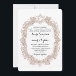 Elegant Mehndi Wedding Kaart<br><div class="desc">Henna inspireerde het huwelijksontwerp in aardbruine en taupe tones. Voor passende rsvp kaarten,  nodigt,  voegt de tussenvoegsels,  de post en andere passende punten toe klikken hieronder de verbinding om het volledige Collectie te uitzichten Elegant Mehndi.</div>