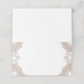 Elegant Mehndi Wedding Plaatskaartje (Buitenkant ongevouwen)