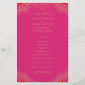 Elegant Mehndi Wedding Programs (Voorkant)