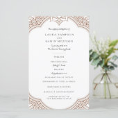 Elegant Mehndi Wedding Programs (Staand voorkant)