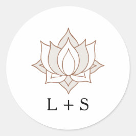 Elegant Mehndi Wedding Ronde Sticker