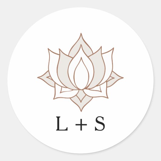 Elegant Mehndi Wedding Ronde Sticker (Voorkant)