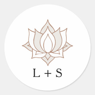 Elegant Mehndi Wedding Ronde Sticker