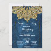 Elegant Mehndi Wedding Uitnodiging (Voorkant)