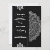 Elegant Mehndi Wedding Uitnodiging (Voorkant)