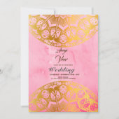 Elegant Mehndi Wedding Uitnodiging (Voorkant)