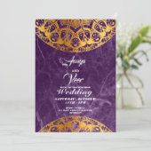 Elegant Mehndi Wedding Uitnodiging (Staand voorkant)