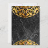 Elegant Mehndi Wedding Uitnodiging (Achterkant)