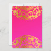 Elegant Mehndi Wedding Uitnodiging (Achterkant)