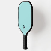 Elegant Meisje Blauw Monogram Initialen Pickleball Paddle (Links)