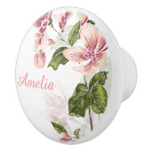 Elegant meisje bloemig keramische knop (Rechts)