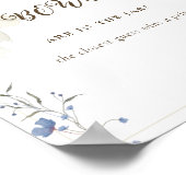 Elegant Meisje Coquette Bow Baby shower Spel Poster (Hoek)