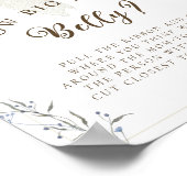 Elegant Meisje Coquette Strik Buik Maat Baby Showe Poster (Hoek)