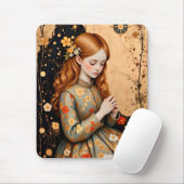 ~ Elegant Meisje ~ Mousepad Muismat (Met muis)