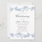 Elegant Meisje of Jongen Doop Doop Kaart (Voorkant)