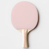 Elegant Meisje Roze & Zwart Initiaal Monogram Tafeltennisbatje (Achterkant)