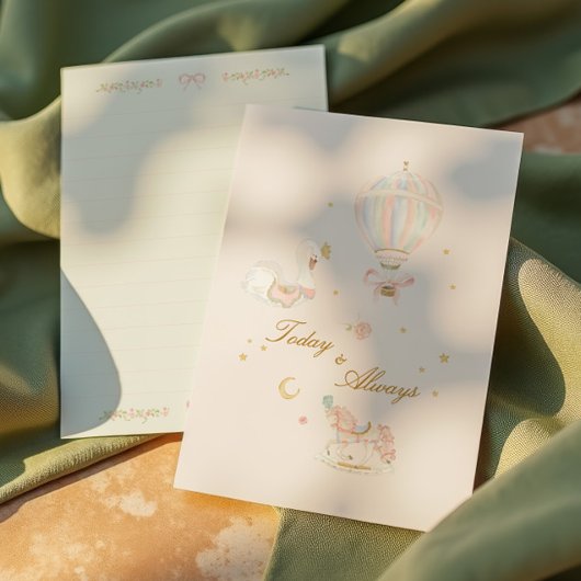 Elegant meisje verjaardagsfeestje handgeschreven a informatiekaartje